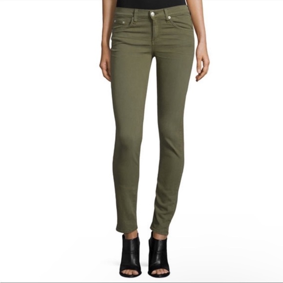 Rag & Bone Skinny Jeans in Army Green Size 25 - Picture 9 of 9
